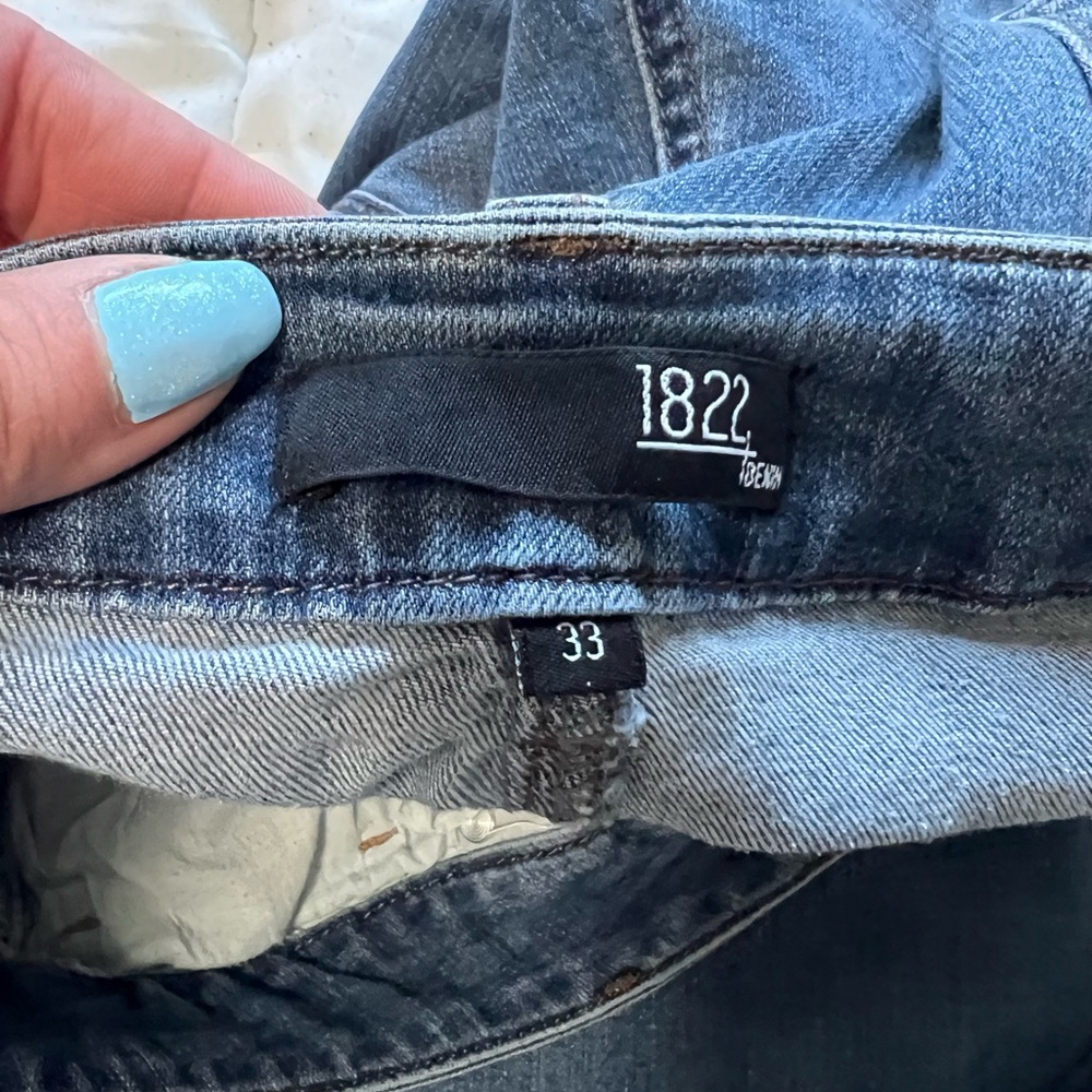 1822 Denim Women's Light Blue Straight-Leg Jeans size 33 $10